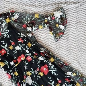 Embroidered Floral Dress